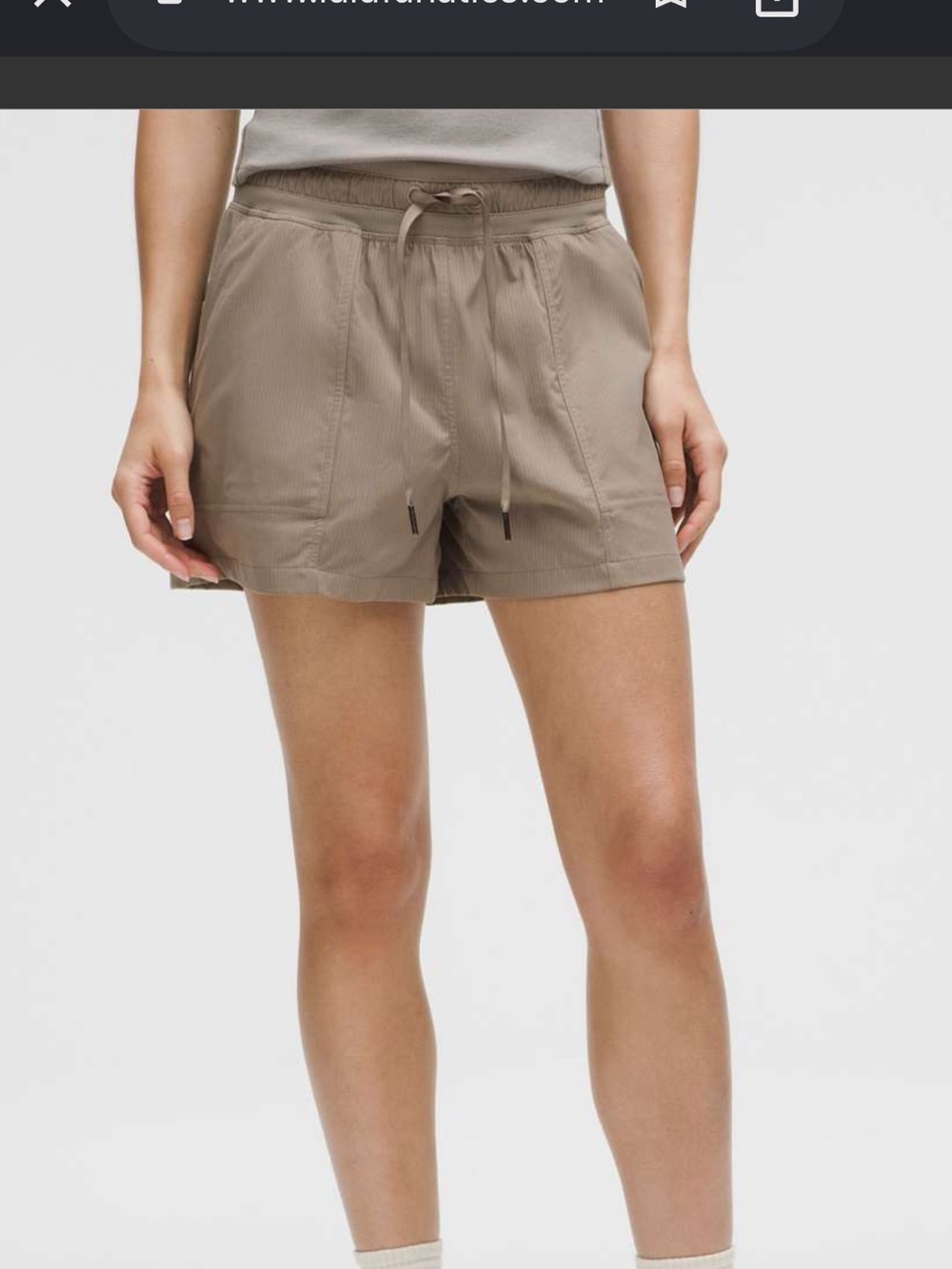Lululemon dance studio high rise short size 4 warm ash gray